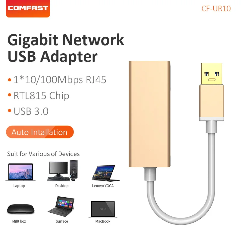 COMFAST провод сетевой Wifi адаптер USB к RJ45 порт для MAC книга сетевое подключение