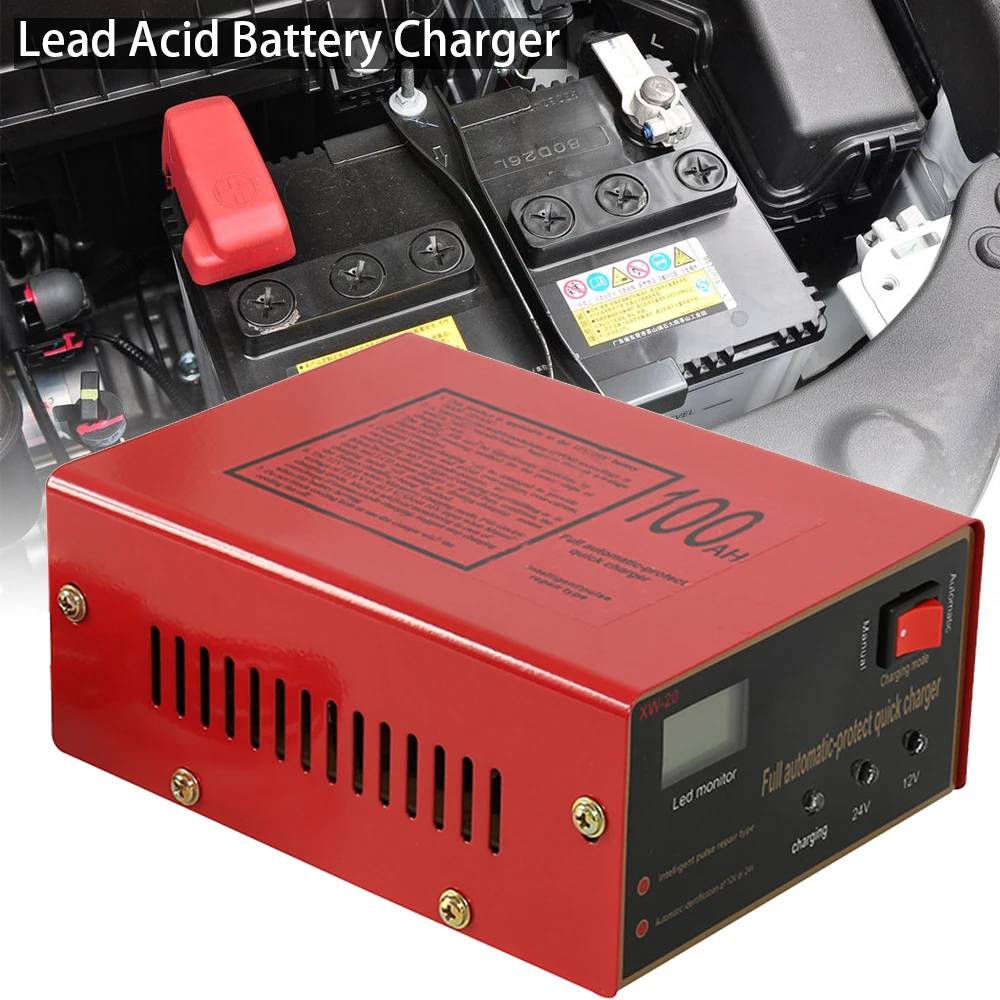 12V/24V 10A 6-105AH Universal Car Battery Charger Motorcycle Battery Charger Lead Acid Battery Charger
12V/24V 10A 6-105AH Universal Car Battery Charger Motorcycle Battery Charger Lead Acid Battery Charger