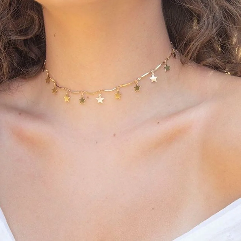Golden star moon butterfly cross party ladies pendant necklace fashion women necklace jewelry simple ladies sisters gifts
Golden star moon butterfly cross party ladies pendant necklace fashion women necklace jewelry simple ladies sisters gifts