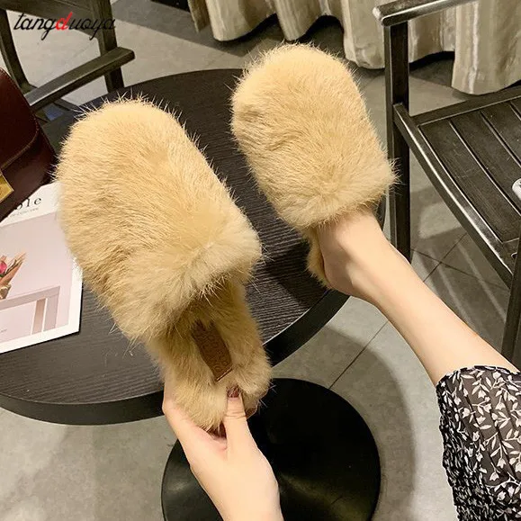 Warm Home Slippers Fluffy Women Shoes Winter Comfort Furry Flat Heel Female Cute Indoor Slippers For Woman Flip Flops
Warm Home Slippers Fluffy Women Shoes Winter Comfort Furry Flat Heel Female Cute Indoor Slippers For Woman Flip Flops