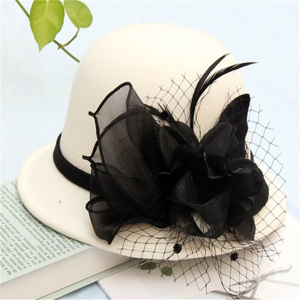 Dome Woolen Small Brim Top Hat Female Autumn And Winter English Feather Net Yarn Fsherman Hat
Dome Woolen Small Brim Top Hat Female Autumn And Winter English Feather Net Yarn Fsherman Hat