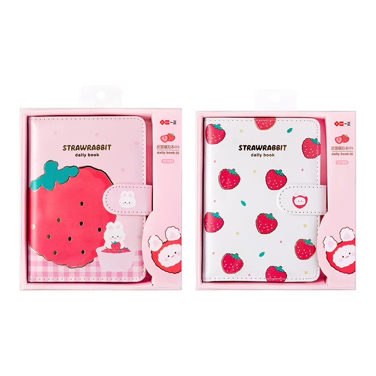 4 pcs/lot Creative Strawberry Magnetic buckle Notebook Note Book Diary Weekly Planner Journal Notepad Stationery School Supplies
4 pcs/lot Creative Strawberry Magnetic buckle Notebook Note Book Diary Weekly Planner Journal Notepad Stationery School Supplies