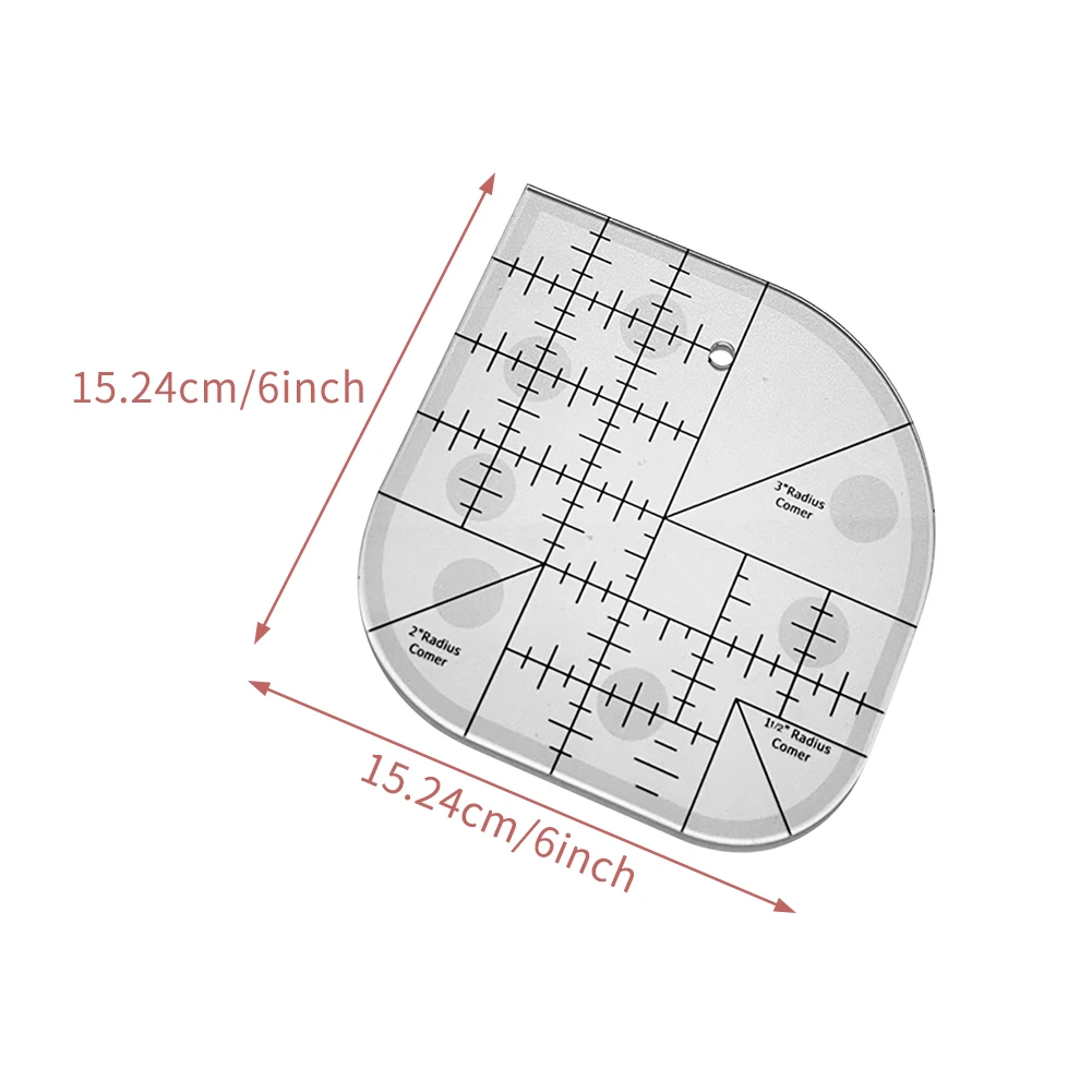 Patch Work Professional Clear Acrylic Practical Sewing Machine DIY Hand Tool Simple Domestic Portable Quilting Template Ruler | Дом и