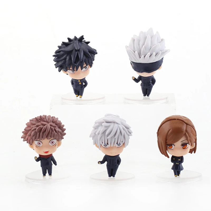 5pcs/set Kawaii Jujutsu Kaisen Anime PVC Figure Toy Cute Gojo Satoru Itadori Yuuji Kugisaki Nobara Doll Room Decor Gift for Boys
5pcs/set Kawaii Jujutsu Kaisen Anime PVC Figure Toy Cute Gojo Satoru Itadori Yuuji Kugisaki Nobara Doll Room Decor Gift for Boys