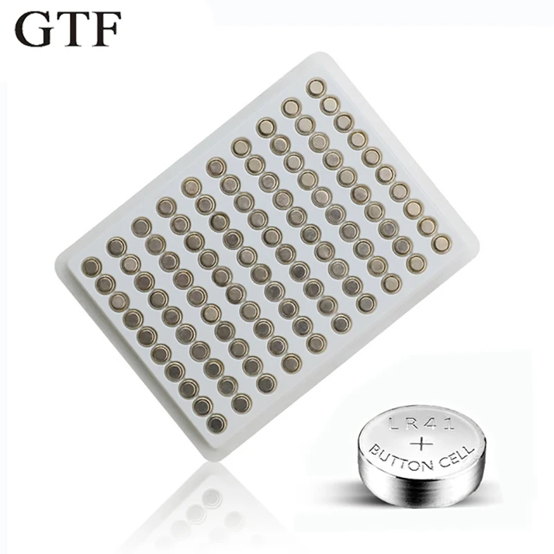 GTF 100 Pins/batch SR41W 392 192 GP192A AG3 L41 LR736 Cell Cell Cell Cell Clock Battery Cion Lantern Batteries, toys, watches
GTF 100 Pins/batch SR41W 392 192 GP192A AG3 L41 LR736 Cell Cell Cell Cell Clock Battery Cion Lantern Batteries, toys, watches