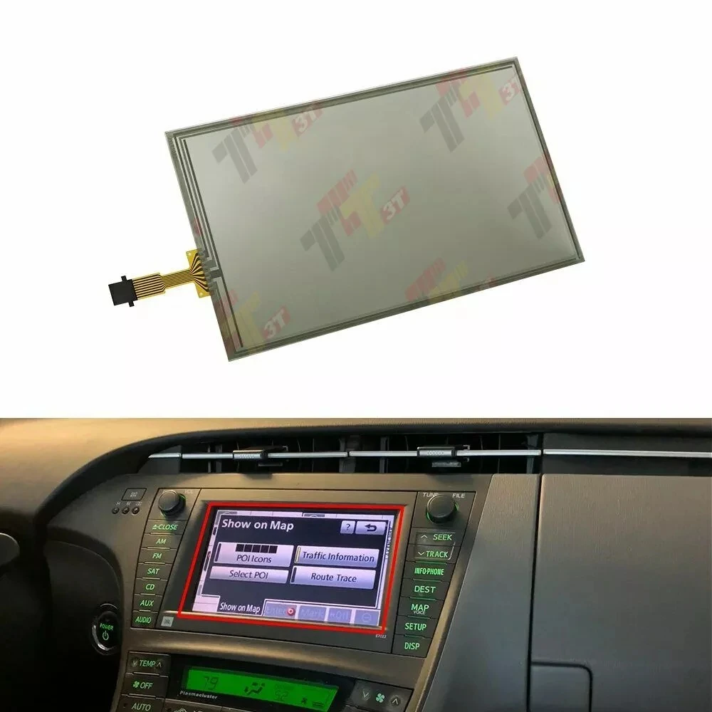 

7" Touch Navigation LCD Screen Digitizer for Toyota Prius 2010-2011 E7022 JBL LQ070T5GA01