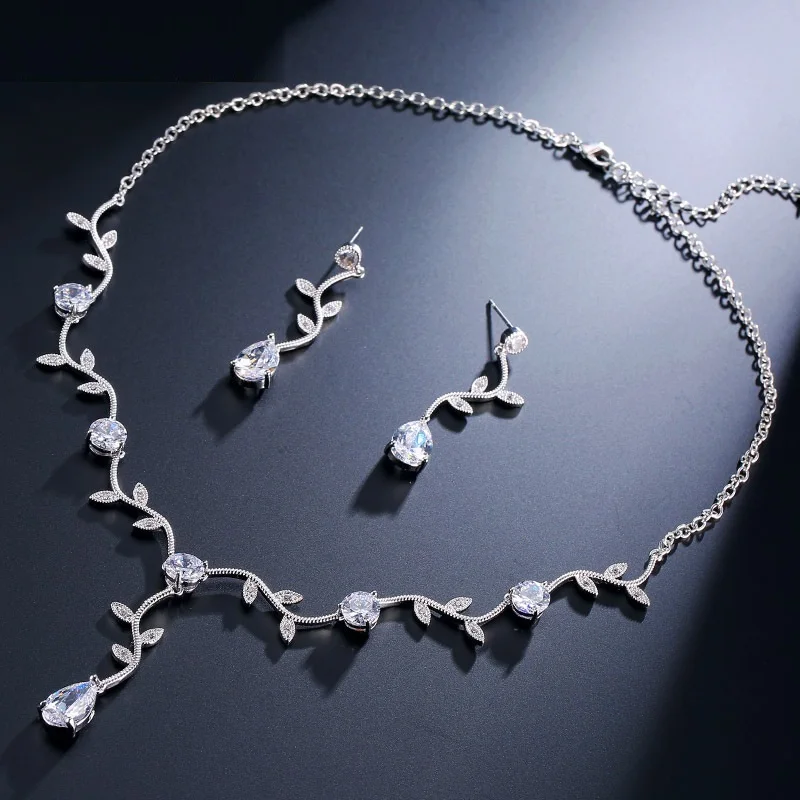 Sederyla Women Trendy Charm Bridal Full AAA Cubic Zirconia Necklace Earring Jewelry Set for Women Dress Bridal Dairy Party
Sederyla Women Trendy Charm Bridal Full AAA Cubic Zirconia Necklace Earring Jewelry Set for Women Dress Bridal Dairy Party