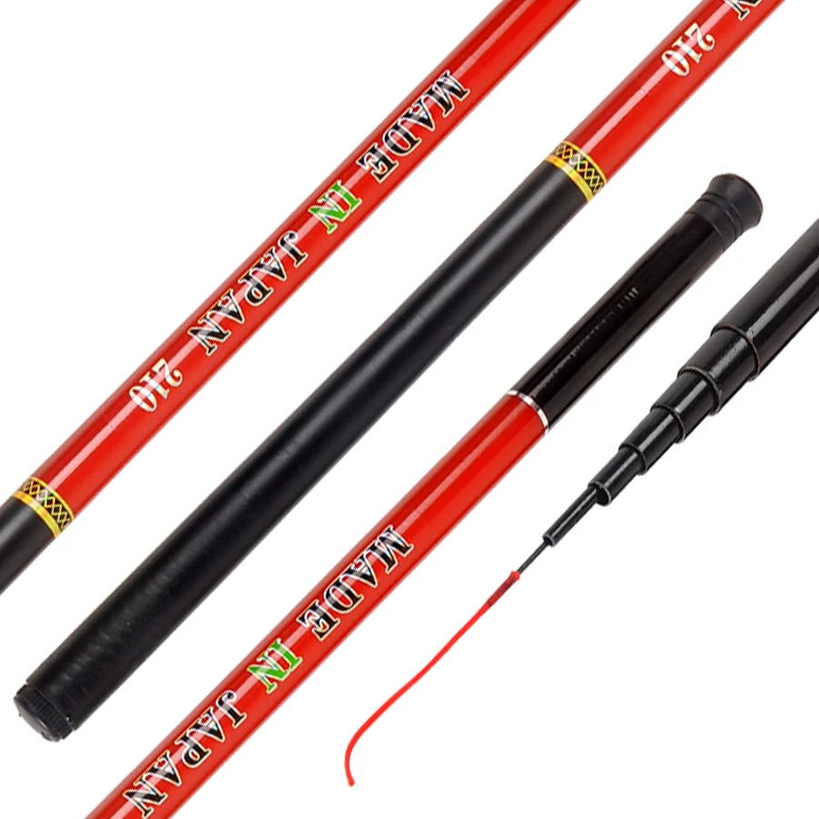 

Super Light Hard Carbon Fiber Hand Fishing Pole Telescopic Fishing Rod 1.8m/2.1m/2.4m/2.7m/3.0m/3.6m Stream Rod