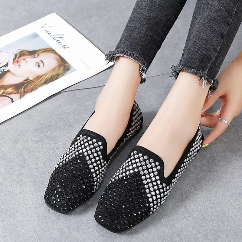 2020 Round Toe flats Ladies Ballet Breathable flat Rhinestone Shoes woman PU Flats soft Ladies Bling Shoes Golden Boat Shoes
2020 Round Toe flats Ladies Ballet Breathable flat Rhinestone Shoes woman PU Flats soft Ladies Bling Shoes Golden Boat Shoes