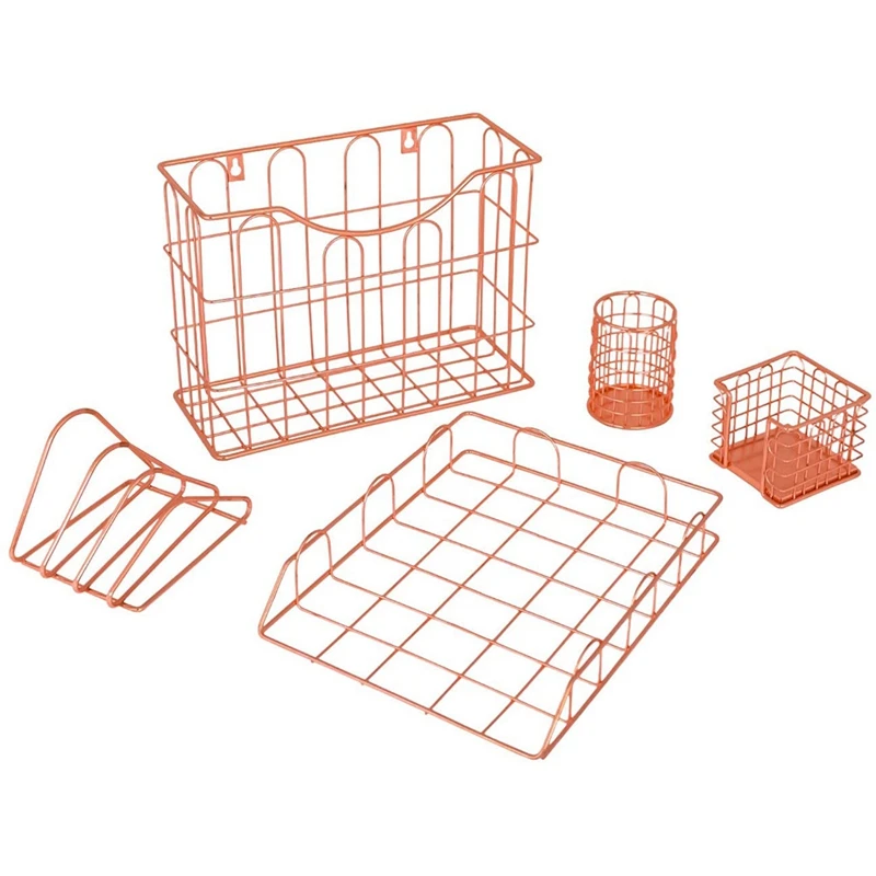 ORGANIZER SET, 5 Piece Desk Accessories Set With Pencil Cup Holder, Letter Sorter, Letter Tray, Hanging Organizer
ORGANIZER SET, 5 Piece Desk Accessories Set With Pencil Cup Holder, Letter Sorter, Letter Tray, Hanging Organizer