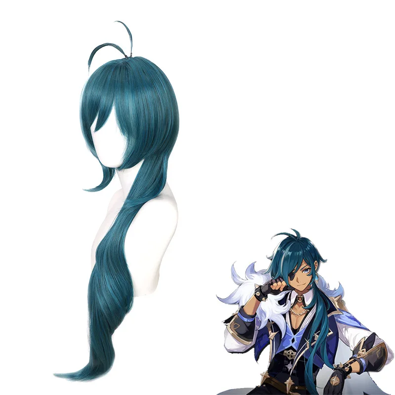 Anime Game Cosplay Genshin Impact Kaeya Men Long Ink-blue Wig Heat Resistant Synthetic Hair Wigs Cap Christmas Gifts
Anime Game Cosplay Genshin Impact Kaeya Men Long Ink-blue Wig Heat Resistant Synthetic Hair Wigs Cap Christmas Gifts