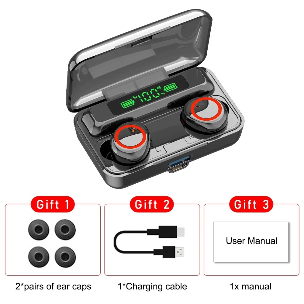 F9-3 TWS Stereo Wireless Earbuds Bluetooth Earphone Touch Control Gaming Headset Handsfree Microphone Sport Headphones bluetooth
F9-3 TWS Stereo Wireless Earbuds Bluetooth Earphone Touch Control Gaming Headset Handsfree Microphone Sport Headphones bluetooth