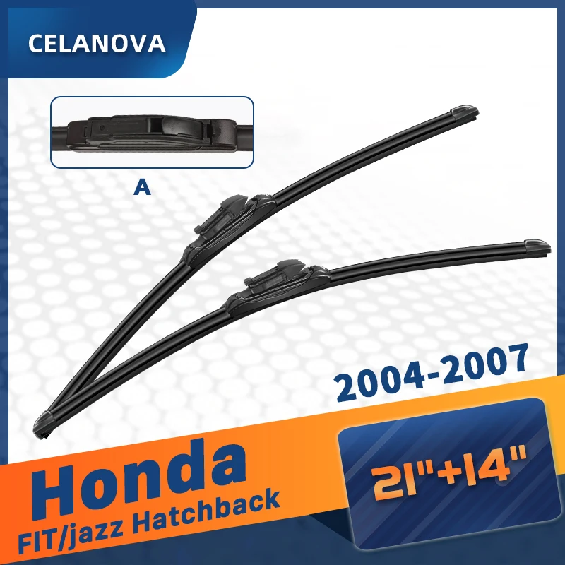 Щетка стеклоочистителя CELANOVA для Honda FIT/jazz Hatchback 2004-2007 21 + 14 дюймов, бескаркасные резиновые стеклоочистители
Щетка стеклоочистителя CELANOVA для Honda FIT/jazz Hatchback 2004-2007 21 + 14 дюймов, бескаркасные резиновые стеклоочистители