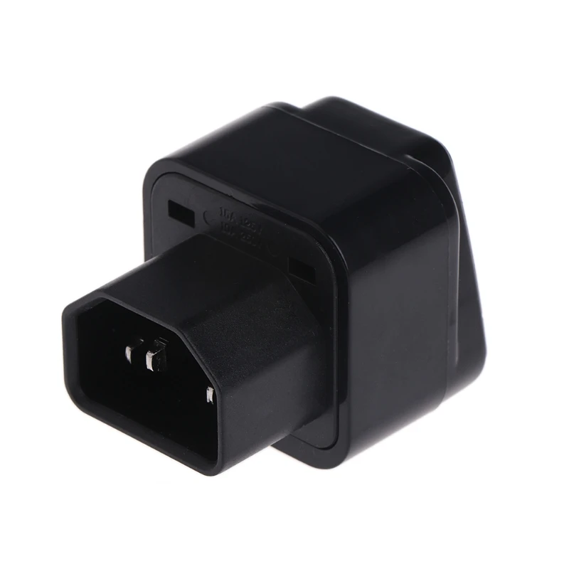 IEC 320 C14 To Universal Female Power Adapter AC Power Plug Connector Black 
IEC 320 C14 To Universal Female Power Adapter AC Power Plug Connector Black