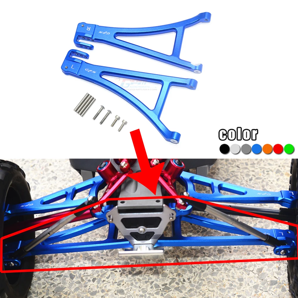 

GPM metal Aluminum alloy front lower A arm Front lower swing arm #8631+8632 for 1/10 TRAXXAS E-REVO 2.0 86086-4 Monster Truck
