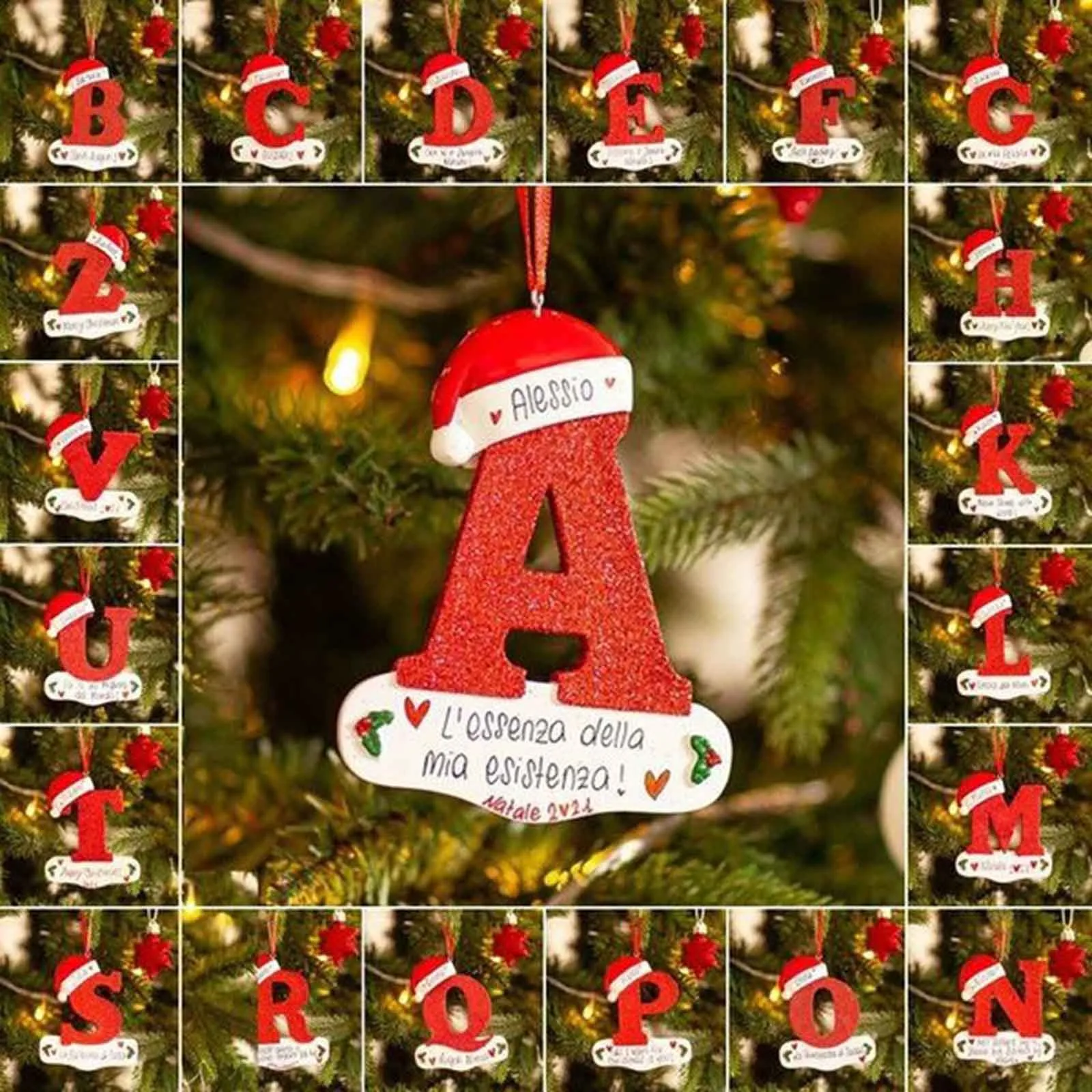 New 26 Letter Christmas Tree Decoration Pendant Personalized Christmas Ornaments Christmas Decoration For Home Noel Natal 2022
New 26 Letter Christmas Tree Decoration Pendant Personalized Christmas Ornaments Christmas Decoration For Home Noel Natal 2022