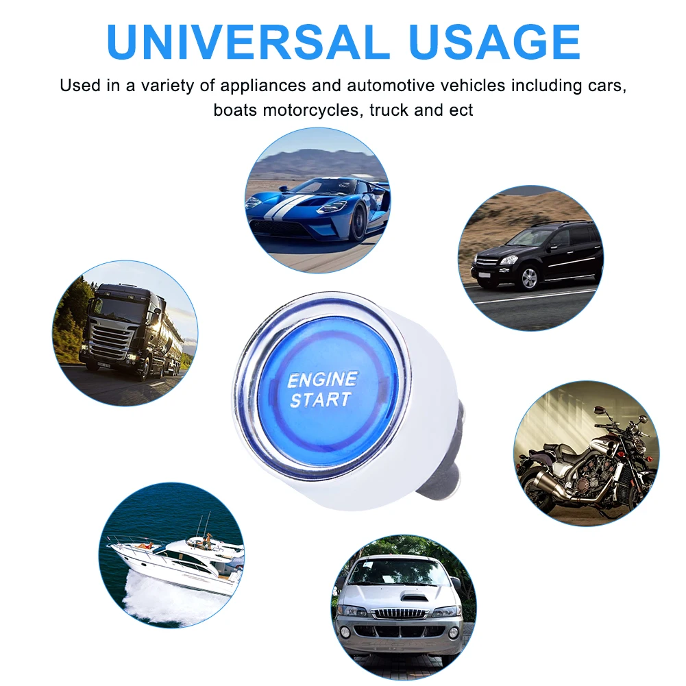 Universal 12V 50A Car Engine Start Switch Push Button Keyless Start Button Protective Decorative Ignition Starter Car Accessory
Universal 12V 50A Car Engine Start Switch Push Button Keyless Start Button Protective Decorative Ignition Starter Car Accessory