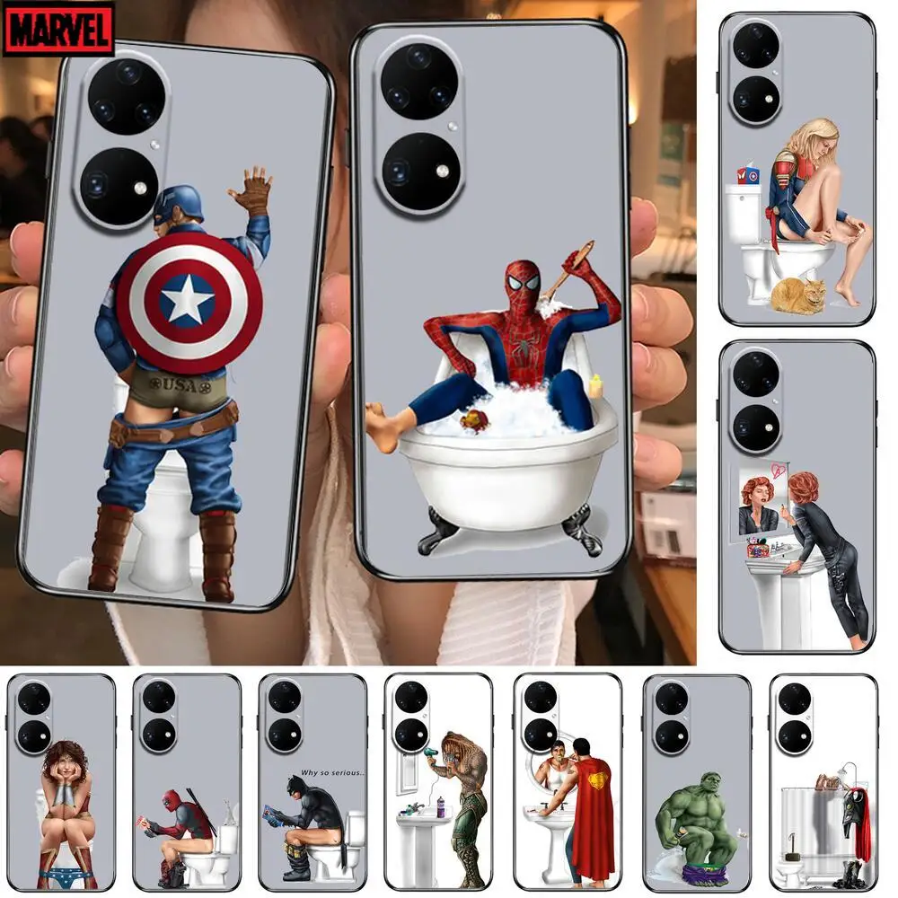 Funny Marvel Avengers Phone Case For Huawei p50 P40 p30 P20 10 9 8 Lite E Pro Plus Black Etui Coque Painting Hoesjes comic fas
Funny Marvel Avengers Phone Case For Huawei p50 P40 p30 P20 10 9 8 Lite E Pro Plus Black Etui Coque Painting Hoesjes comic fas