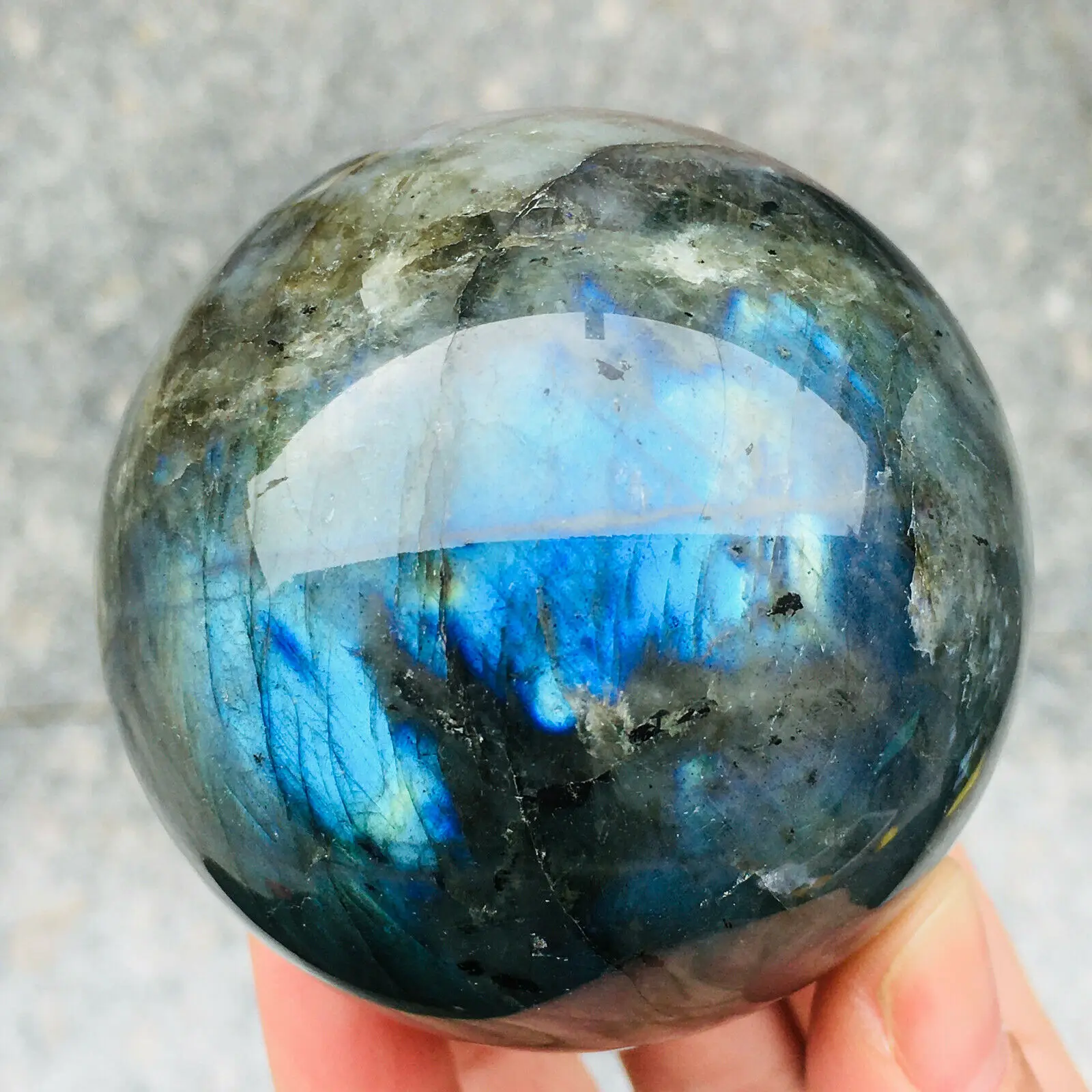 Natural rainbow stretched feldspar orb quartz crystal orb gemstone healing
Natural rainbow stretched feldspar orb quartz crystal orb gemstone healing