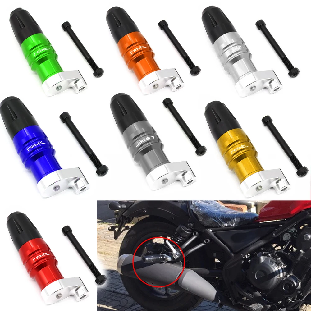 Motorcycle CNC Frame Crash Pads Exhaust Sliders Crash Protector For HONDA CM500 CM300 Rebel CMX 300 CMX 500 
Motorcycle CNC Frame Crash Pads Exhaust Sliders Crash Protector For HONDA CM500 CM300 Rebel CMX 300 CMX 500