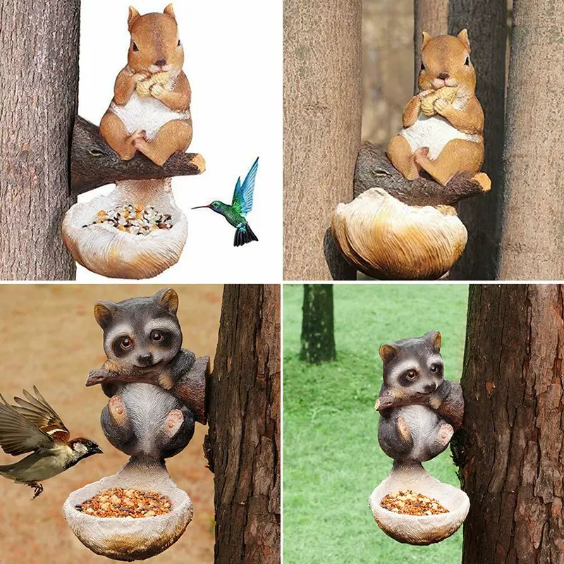 Raccoon Bird Feeding Tree Decoration Outdoor Hanging Garden Statue Fashion Creative Garden Decoration
Raccoon Bird Feeding Tree Decoration Outdoor Hanging Garden Statue Fashion Creative Garden Decoration