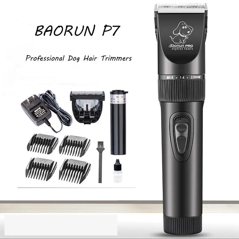 Профессиональная машинка для стрижки волос кошек и собак BaoRun P7 электрическая