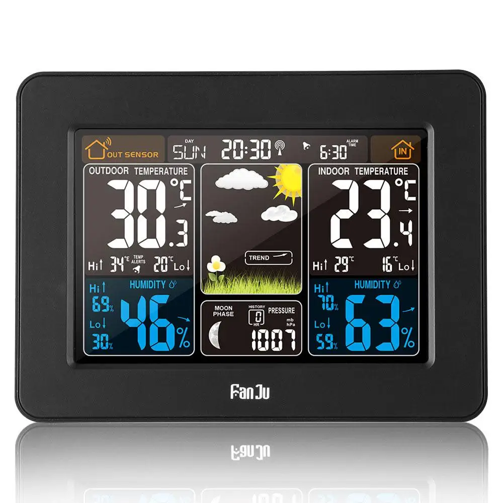 TS-3310 Thermometer Clock Backlight Indoor Humidity Multifunction Wireless Weather Station Digital Alarm Clock Livingroom
TS-3310 Thermometer Clock Backlight Indoor Humidity Multifunction Wireless Weather Station Digital Alarm Clock Livingroom