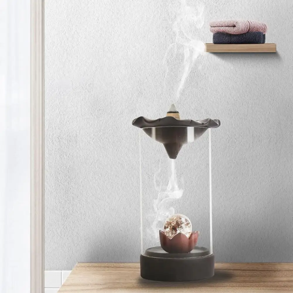 Lotus Ceramic Backflow Waterfall Incense Cone Burner Holder Censer Home Decor Waterfall Incense Cone Burner Holder Censer Home D
Lotus Ceramic Backflow Waterfall Incense Cone Burner Holder Censer Home Decor Waterfall Incense Cone Burner Holder Censer Home D
