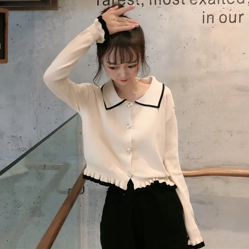 EFINNY Women Sweater Elegant Outwear Female Korean Fashion Turn Down Collar Ladies Tops Jumpers Autumn Winter Clothes
EFINNY Women Sweater Elegant Outwear Female Korean Fashion Turn Down Collar Ladies Tops Jumpers Autumn Winter Clothes