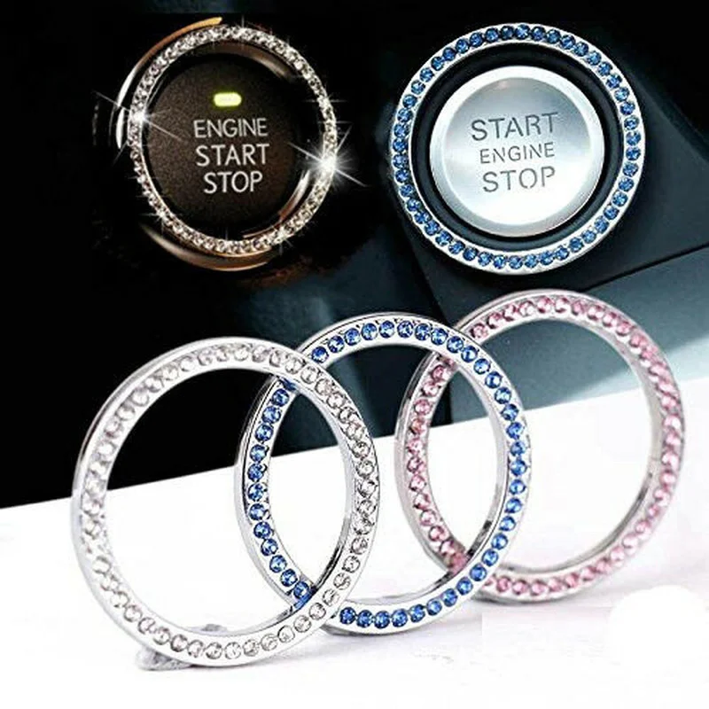 Car One-Key Start Stop Ignition Push Button Switch Decorative Cover Diamond Crystal Ring Protection Lid Universal Interior Parts
Car One-Key Start Stop Ignition Push Button Switch Decorative Cover Diamond Crystal Ring Protection Lid Universal Interior Parts