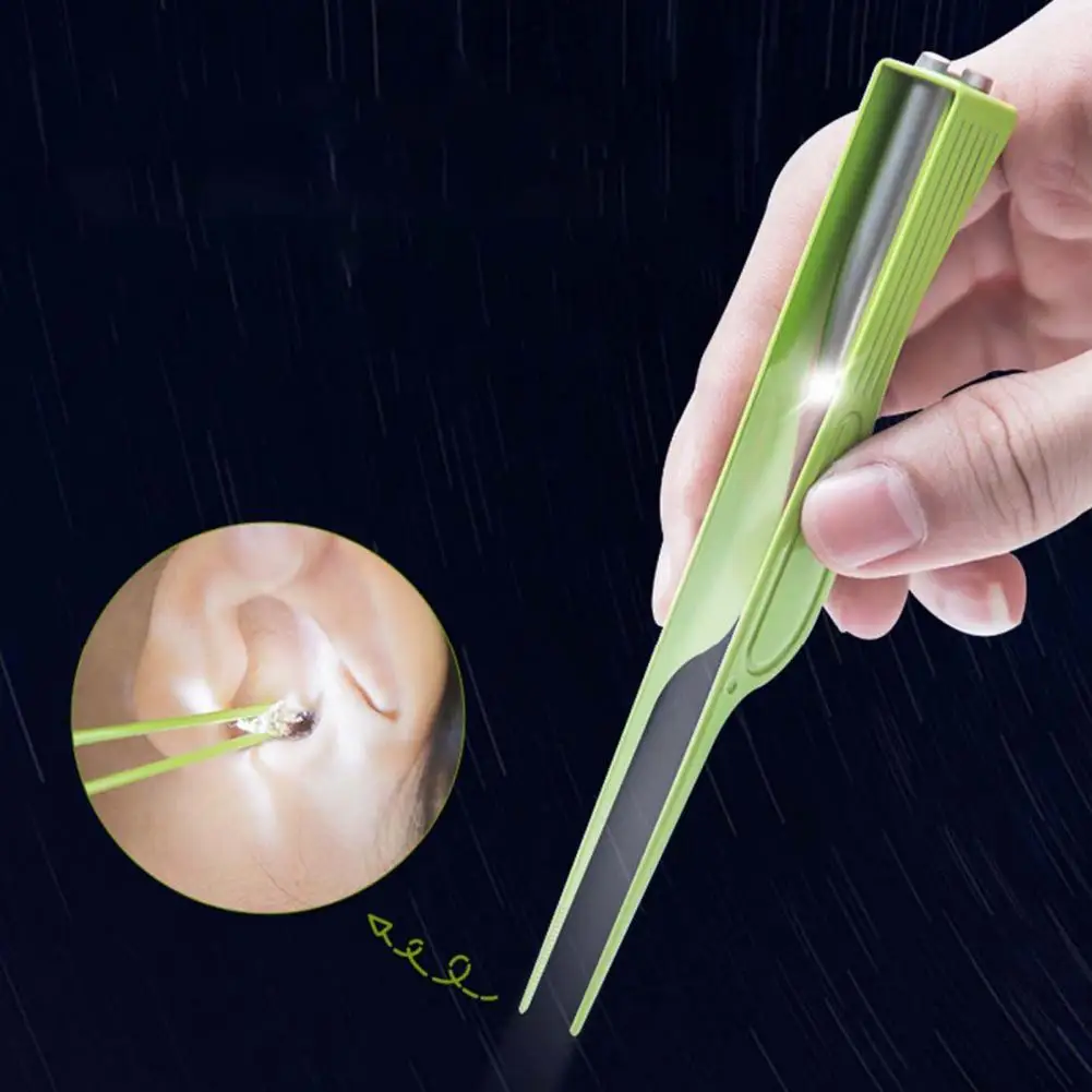 Ear Cleaning Remover Visible Lightening Ultra Slim Portable Long Handle Ear Pick Tweezers With Supporter for Baby
Ear Cleaning Remover Visible Lightening Ultra Slim Portable Long Handle Ear Pick Tweezers With Supporter for Baby