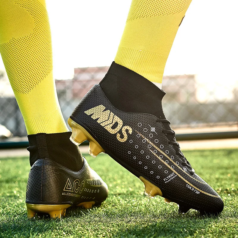 New Arrival Unisex Outdoor Soccer Shoes High Ankle Football Boots Kids Cleats Training Women Sports Sneakers Size 36-45 Futsal
New Arrival Unisex Outdoor Soccer Shoes High Ankle Football Boots Kids Cleats Training Women Sports Sneakers Size 36-45 Futsal