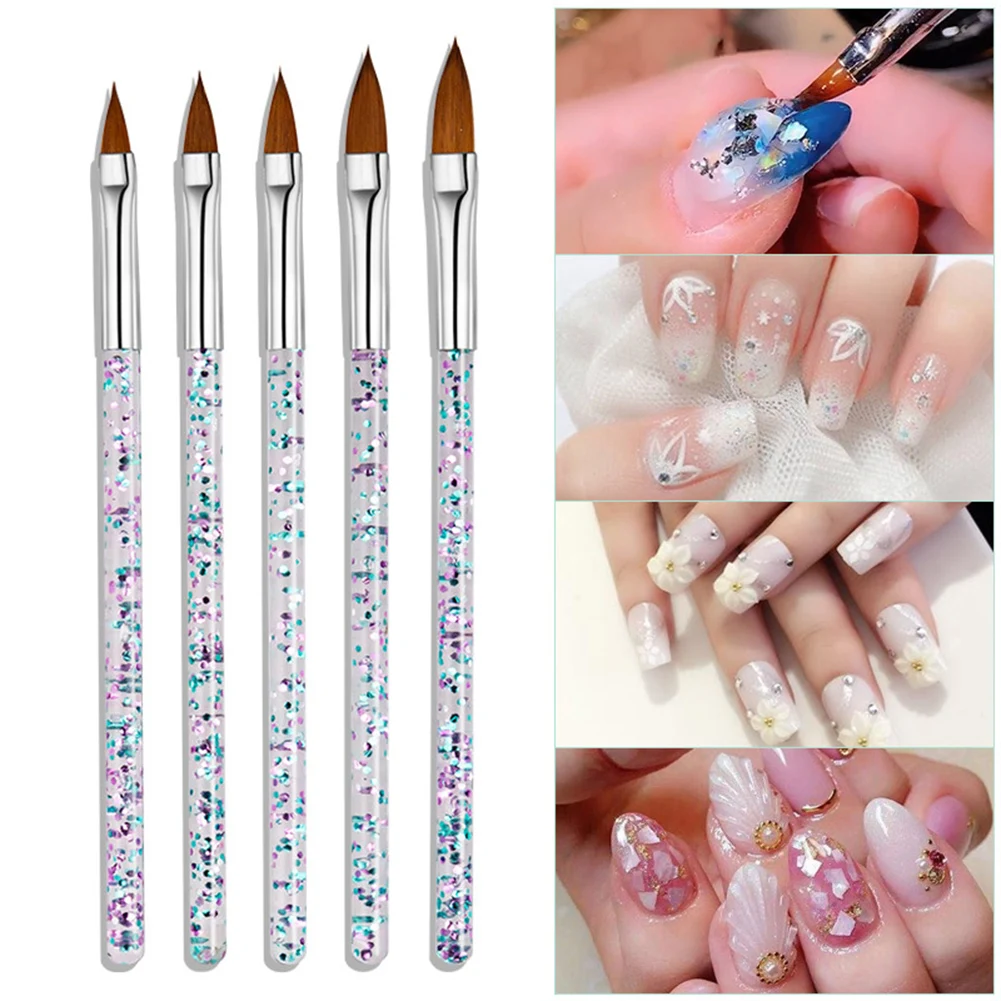 5PCS Nail Liner Brush Pen Nail Dotting Painting Drawing Carving Pen with Glitter Handle Manicure Tool
5PCS Nail Liner Brush Pen Nail Dotting Painting Drawing Carving Pen with Glitter Handle Manicure Tool