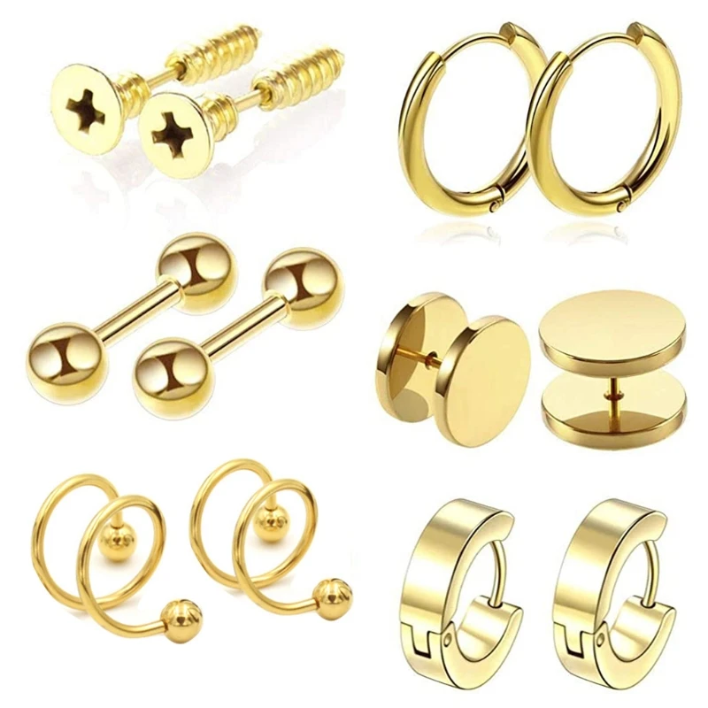 12 PCs Mens Black Circle Stud Hoop Earrings with High Polished Steel Flat Back Round Disc For Mens Women Boys Girls
12 PCs Mens Black Circle Stud Hoop Earrings with High Polished Steel Flat Back Round Disc For Mens Women Boys Girls