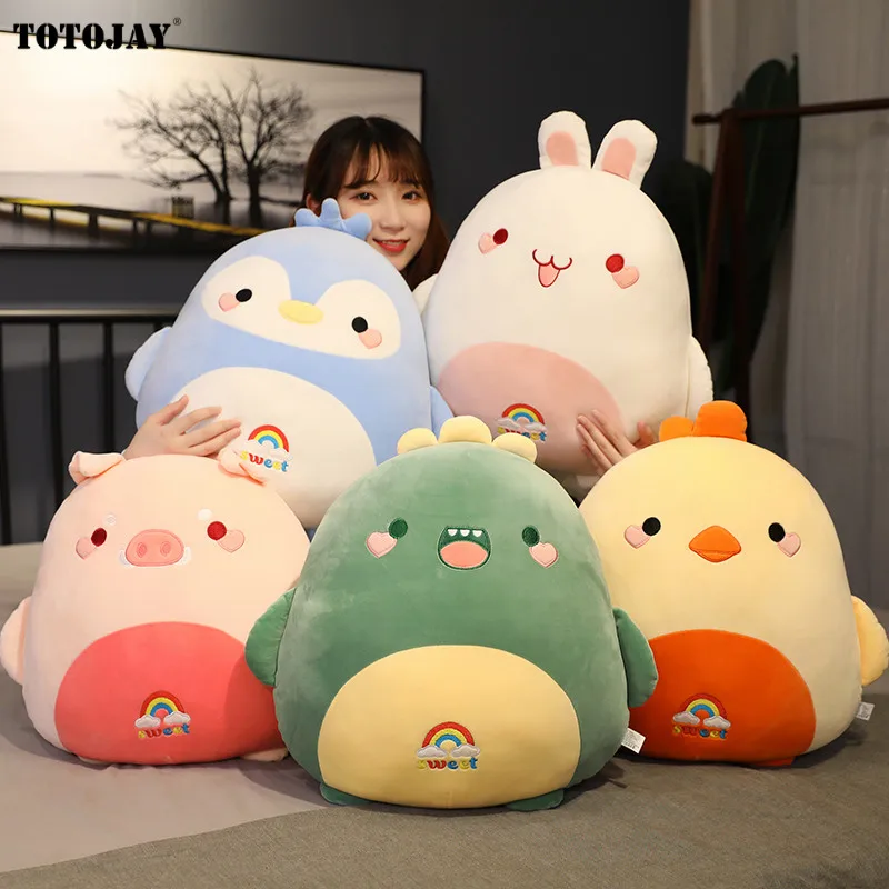 6 Styles Soft Plush Animals Pillow Toys Stuffed Cartoon Chick Teddy Bear Pig Dinosaur Rabbit Plush Doll Sofa Cushion Baby Gift
6 Styles Soft Plush Animals Pillow Toys Stuffed Cartoon Chick Teddy Bear Pig Dinosaur Rabbit Plush Doll Sofa Cushion Baby Gift