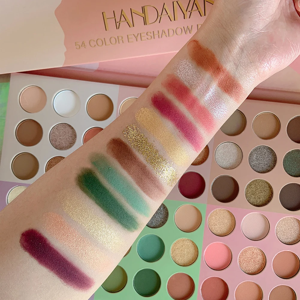 54 Colors Eyeshadow Palette Highly Pigmented Matte Shimmer Eye Shadow Waterproof Long Lasting Eye Makeup Eyeshadow Powder
54 Colors Eyeshadow Palette Highly Pigmented Matte Shimmer Eye Shadow Waterproof Long Lasting Eye Makeup Eyeshadow Powder