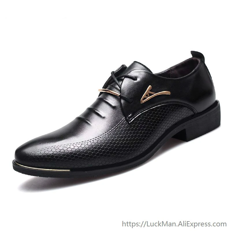 Luxury Brand Classic Man Pointed Toe Dress Shoes Mens Pu Leather Black Wedding Shoes Male Oxford Formal Shoes Plus Size 48
Luxury Brand Classic Man Pointed Toe Dress Shoes Mens Pu Leather Black Wedding Shoes Male Oxford Formal Shoes Plus Size 48