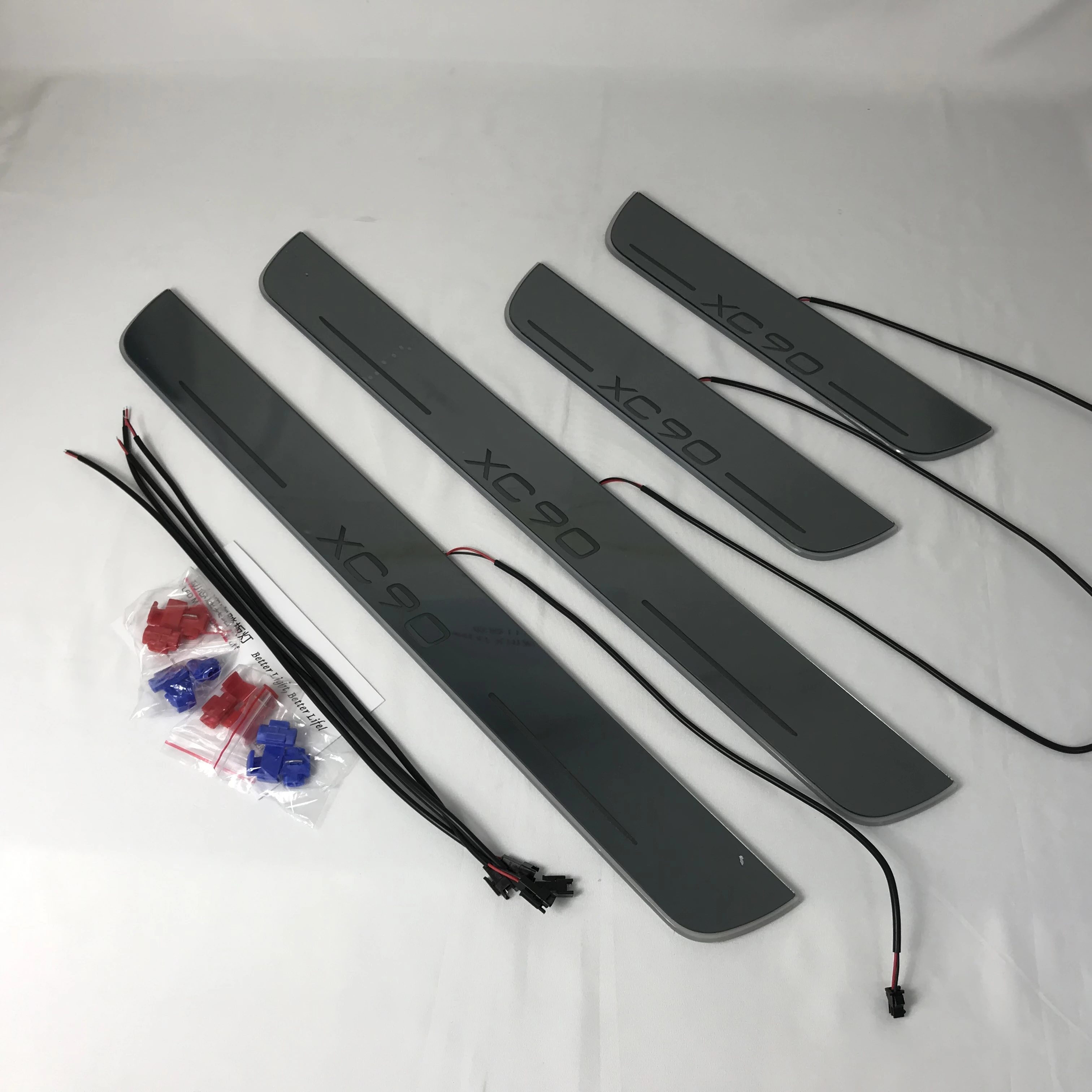 RQXR led moving door scuff for Volvo XC90 dynamic door sill plate flat lining overlay flowing/fixed light, 4pcs
RQXR led moving door scuff for Volvo XC90 dynamic door sill plate flat lining overlay flowing/fixed light, 4pcs