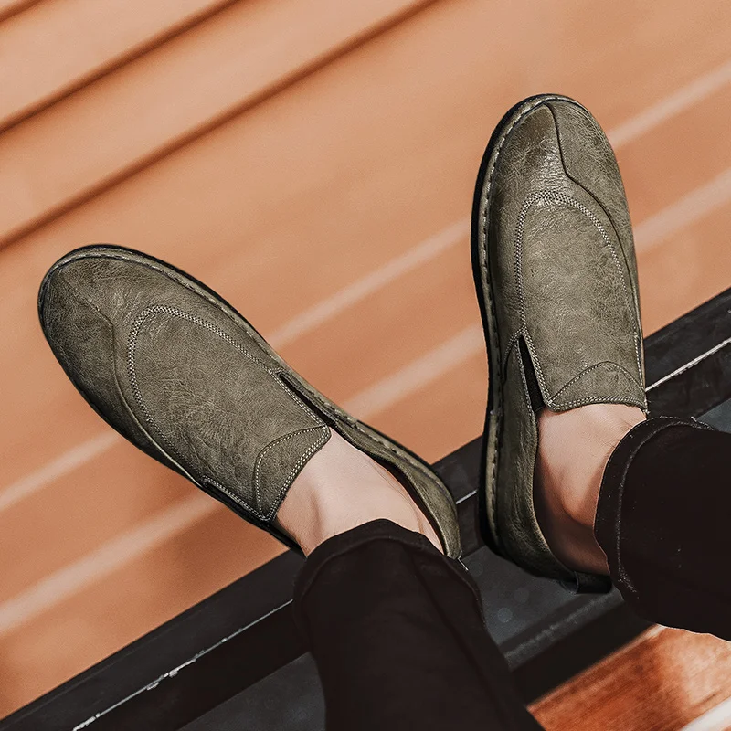 Sapato De Couro Masculino Zapatos Informales De Hombre Large Size Men's Shoes Genuine Leather Fashion Zapatillas
Sapato De Couro Masculino Zapatos Informales De Hombre Large Size Men's Shoes Genuine Leather Fashion Zapatillas