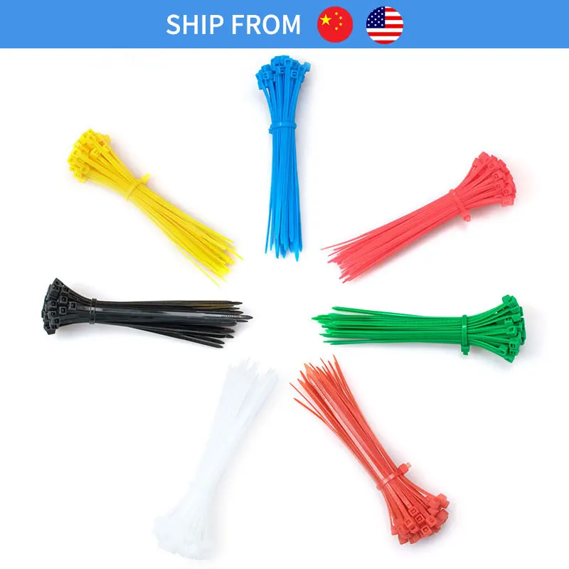 Zip Ties 4 Inch 18 Lbs Tensile Strength Self Locking 100 Pieces Multi Purpose Nylon Cable Ties
Zip Ties 4 Inch 18 Lbs Tensile Strength Self Locking 100 Pieces Multi Purpose Nylon Cable Ties