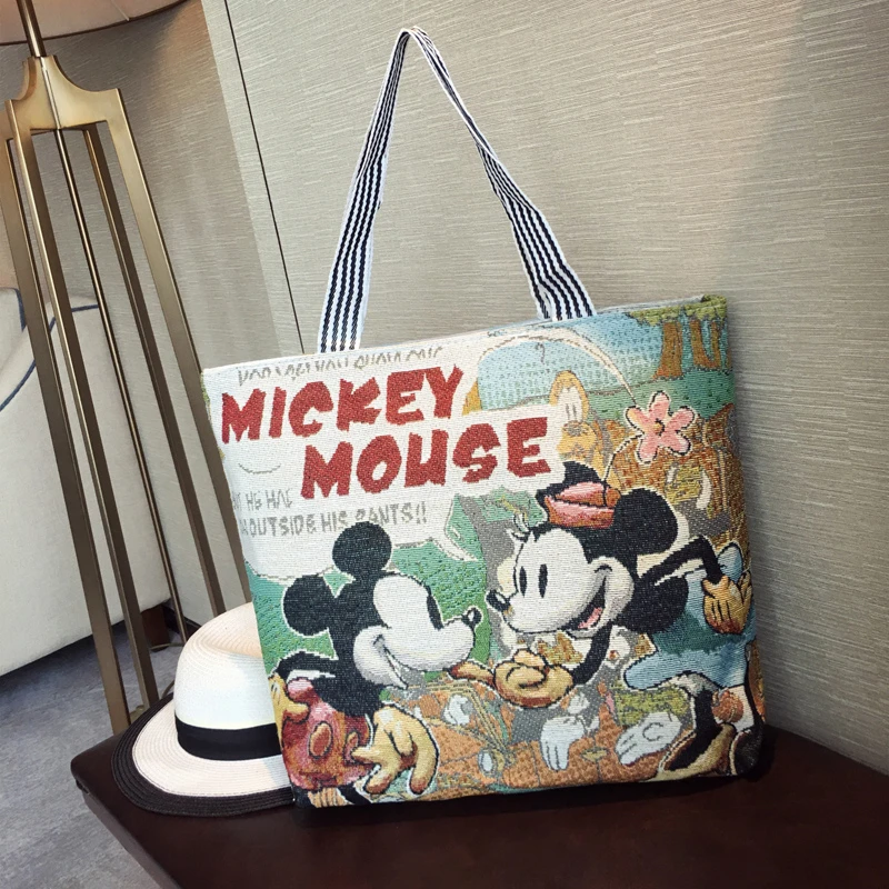 Disney Mickey Minnie mouse large canvas casual shoulder bag handbag shopping bag winter new cartoon pattern 36*46*9cm
Disney Mickey Minnie mouse large canvas casual shoulder bag handbag shopping bag winter new cartoon pattern 36*46*9cm