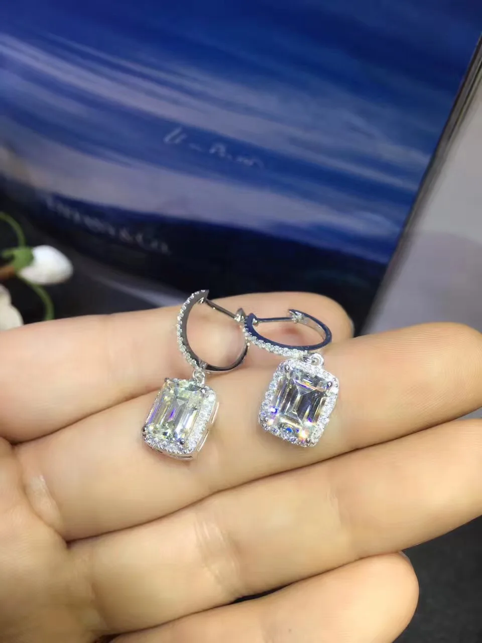 TE208 Luxury 2 Carats SONA Synthetic Gem Halo Studded Wedding Earrings, Promise Propose Earring,
TE208 Luxury 2 Carats SONA Synthetic Gem Halo Studded Wedding Earrings, Promise Propose Earring,
