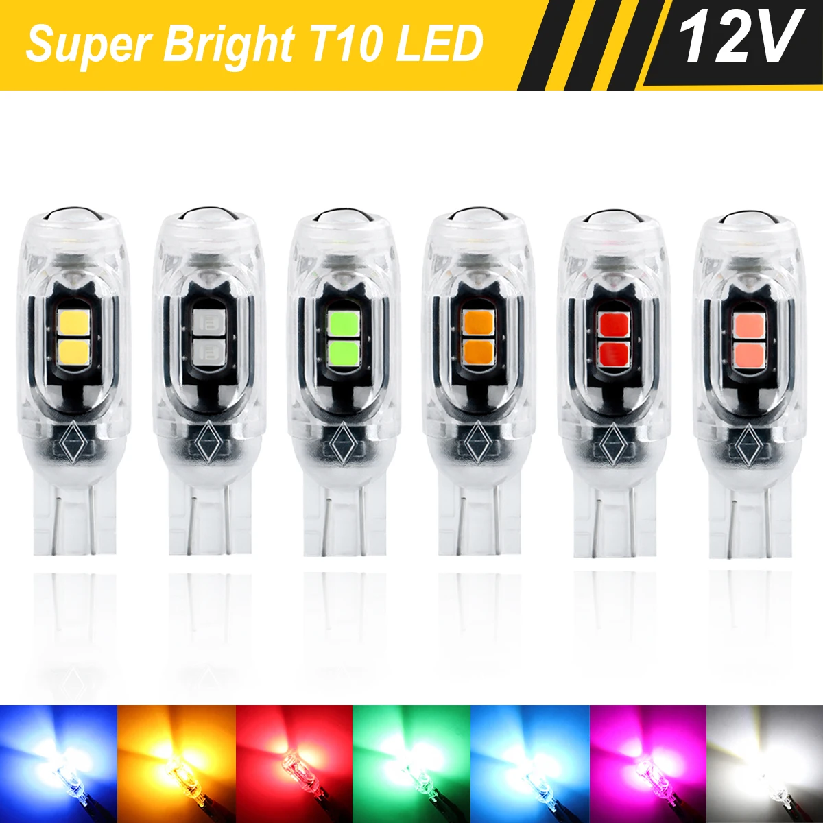 2Pcs T10 168 501 W5W 3030 LED SMD Car License Plate Wedge Light Rear Door Bulb Interior Instrument Reading Dome Parking Lamp 12V 
2Pcs T10 168 501 W5W 3030 LED SMD Car License Plate Wedge Light Rear Door Bulb Interior Instrument Reading Dome Parking Lamp 12V