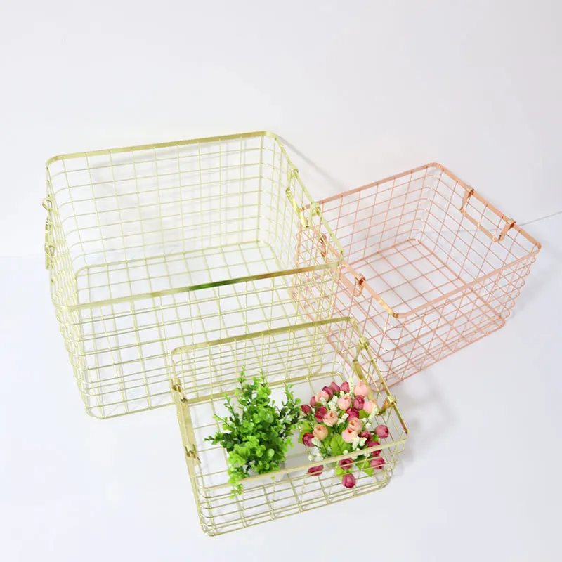 Nordic Gold Binaural Wrought Iron Storage Box Sundries Fruit and Vegetable Storage Basket Rack Basket Fruit Basket Storage
Nordic Gold Binaural Wrought Iron Storage Box Sundries Fruit and Vegetable Storage Basket Rack Basket Fruit Basket Storage