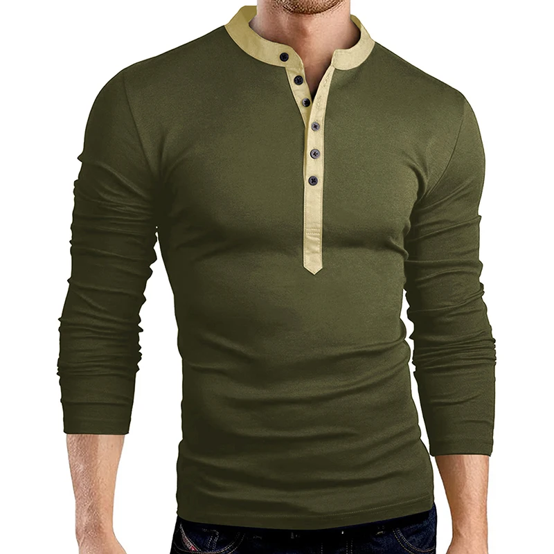 2021 Hot Sales Spring Autumn Mens Slim Fit V Neck Button Long Sleeve Muscle Tee T-shirt Casual Tops
2021 Hot Sales Spring Autumn Mens Slim Fit V Neck Button Long Sleeve Muscle Tee T-shirt Casual Tops