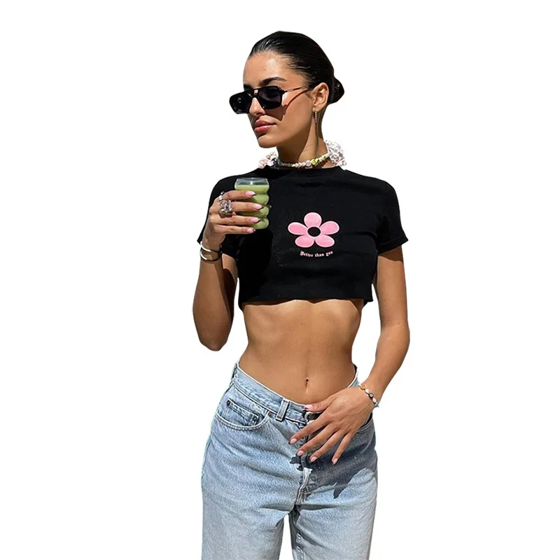2021 Summer Fashion Women's New T-shirt Short Round Neck Sexy Slim Printed Short-sleeved T-shirt Ropa Mujer Em*
2021 Summer Fashion Women's New T-shirt Short Round Neck Sexy Slim Printed Short-sleeved T-shirt Ropa Mujer Em*