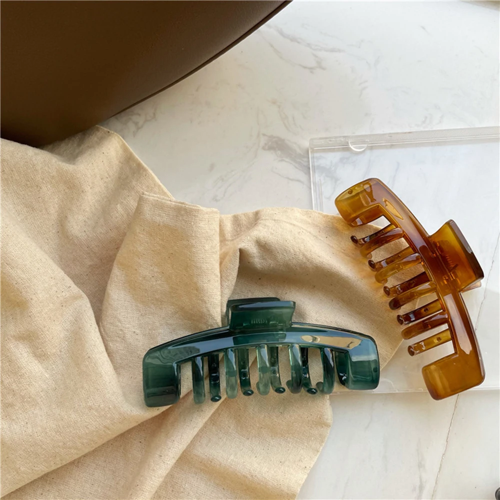 2021 Korean Solid Hair Claws Elegant Transparent Acrylic Hair Clips Hairpins Barrette Headwear for Women Girls Hair Accessories
2021 Korean Solid Hair Claws Elegant Transparent Acrylic Hair Clips Hairpins Barrette Headwear for Women Girls Hair Accessories