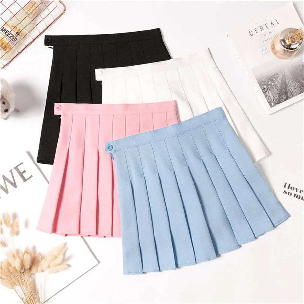 Female Skirt Sexy Women short Skirt Cute Spring Summer high Waist Solid Color Mini Skirt Summer Female Pleated Skirt
Female Skirt Sexy Women short Skirt Cute Spring Summer high Waist Solid Color Mini Skirt Summer Female Pleated Skirt