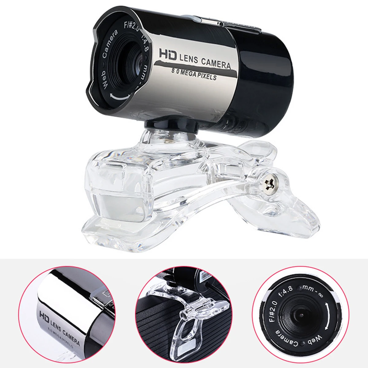 SOONHUA USB Webcam Web Camera 12MP With Microphone Driver-Free Web Camera Webcams For Desktop Laptop Computer Web Cameras 30FPS
SOONHUA USB Webcam Web Camera 12MP With Microphone Driver-Free Web Camera Webcams For Desktop Laptop Computer Web Cameras 30FPS