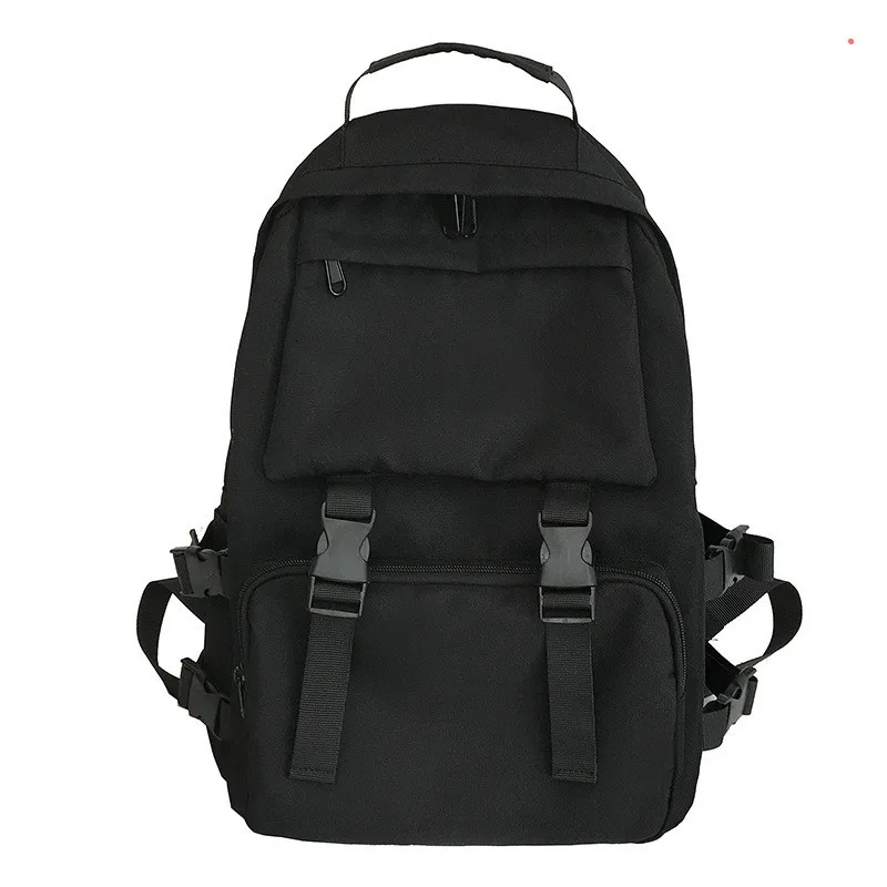 Schoolbag Female Fasion Version High School Bags For Teenage Junior High School Students Backpack Large Capacity Black Backpack 
Schoolbag Female Fasion Version High School Bags For Teenage Junior High School Students Backpack Large Capacity Black Backpack